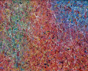 abstractio. 2018. mixed media on canvas, 80x100 cm